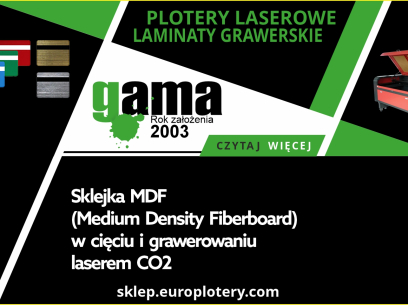 Sklejka MDF w cięciu i grawerowaniu laserem CO2